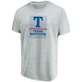 thumbnail image 2 of Men's Majestic Heathered Gray Texas Rangers Flying High Big & Tall T-Shirt, 2 of 3