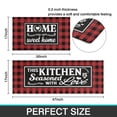 thumbnail image 4 of Red Buffalo Plaid Kitchen Mat Set of 2 Non Slip Thick Kitchen Rugs and Mats for Floor Comfort Standing Mats for Kitchen, Sink, Office, Laundry,17x30+17x47, 4 of 7