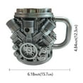 thumbnail image 3 of V6 Engine Mug – Unique Stainless Steel Coffee Cup for Car Lovers, Auto Enthusiasts, and Mechanics, 3 of 6