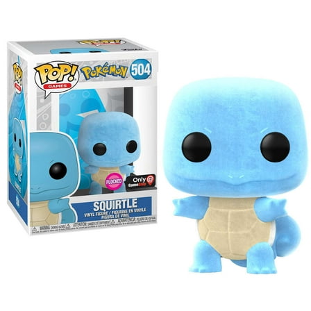 Funko Pokemon POP! Games Squirtle Vinyl Figure (Flocked)