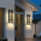 thumbnail image 5 of Lámpara de pared de cristal impermeable para exteriores, lámpara de inducción LED para balcón, pasillo, villa, patio, puerta simple, 5 of 5