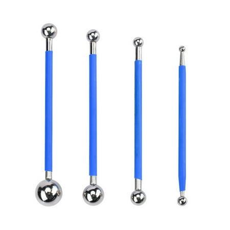 

Whoamigo Tile Floor Gap Repair Tool Kit - 4pc Caulking Tools with Steel Ball Burnishers