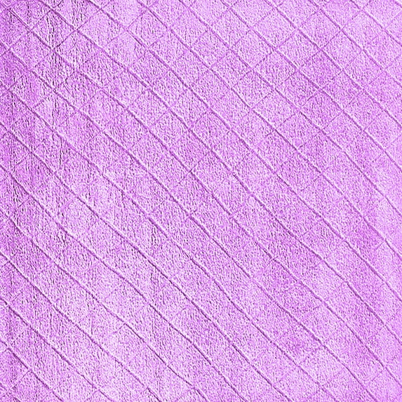 Ahgly Company Indoor Square Solid Purple Modern Area Rugs, 3' Square