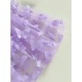 thumbnail image 6 of Miaouyo Baby Girls 2Pcs Summer Outfits, Sleeveless 3D Butterfly Tulle Bodysuit + Headband Set, 6 of 8