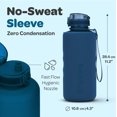 thumbnail image 5 of Hydracy 64 oz Sports Water Bottle with Time Marker - Leakproof Gym Bottle with Chug Lid & Fruit Infusion Strainer - Reusable BPA-Free Bottle with No Sweat Sleeve, 5 of 8