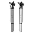 thumbnail image 1 of Uxcell 2-Pack Broca Forstner para Trabajos en Madera, 11/16in (18mm) Punta de Carburo Vástago Redondo Cortador de Bisagra para Abrir Agujeros en Madera, 1 of 7