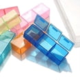 thumbnail image 4 of 21 Compartment Transparent Color Empty Plastic Box Pill Tablet Medicine Organizer Weekly 7 Days 3-r, 4 of 5