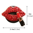 thumbnail image 3 of Puntoco Clearance Car Charm Air Clips, Crystal Lips Car Interior Accessories, Rhinestone Diamond Lipstick Car Bling Decorations, 3 of 4