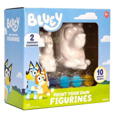 Bluey 2ct Paint -Your -Own Figurines Craft Kit