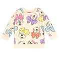 thumbnail image 4 of Disney Minnie Mouse Toddler Girls French Terry Sweatshirt and Shorts Multicolor 2T, 4 of 5