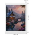 thumbnail image 2 of Diamond Art Kits for Adults, Charming Cottage Evening Reflection 5D Diamond Painting Kits for Adults Beginners, DIY Full Drill Diamond Painting, Gem Art and Crafts 12x16, 2 of 7
