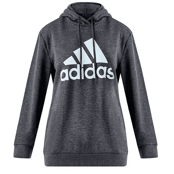 Adidas Women's Big Logo Hoodie (Grey, XS)