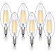 thumbnail image 1 of E14 Dimbar LED Ljuskälla, SES Filament Liten Edison Skruv Lampa, 4W 40W Ekvivalent, Varmvit 2700K, 400lm, 6-pack, 1 of 5