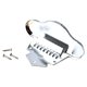 thumbnail image 1 of Eigraketly Tailpiece String Plate Pieza reemplazada Suministros de mandolina Aleación de zinc Tamaño compacto Ligero Equipo de instrumentos de Accesorios para instrumentos musicales, 1 of 6