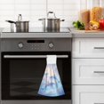 thumbnail image 5 of Haosy 2 Pack Kitchen Wash Cloths with Hanging Loops Absorbent Absorbent Quick Drying Hand Towels, Dolphin in Glowy Sea, 5 of 7