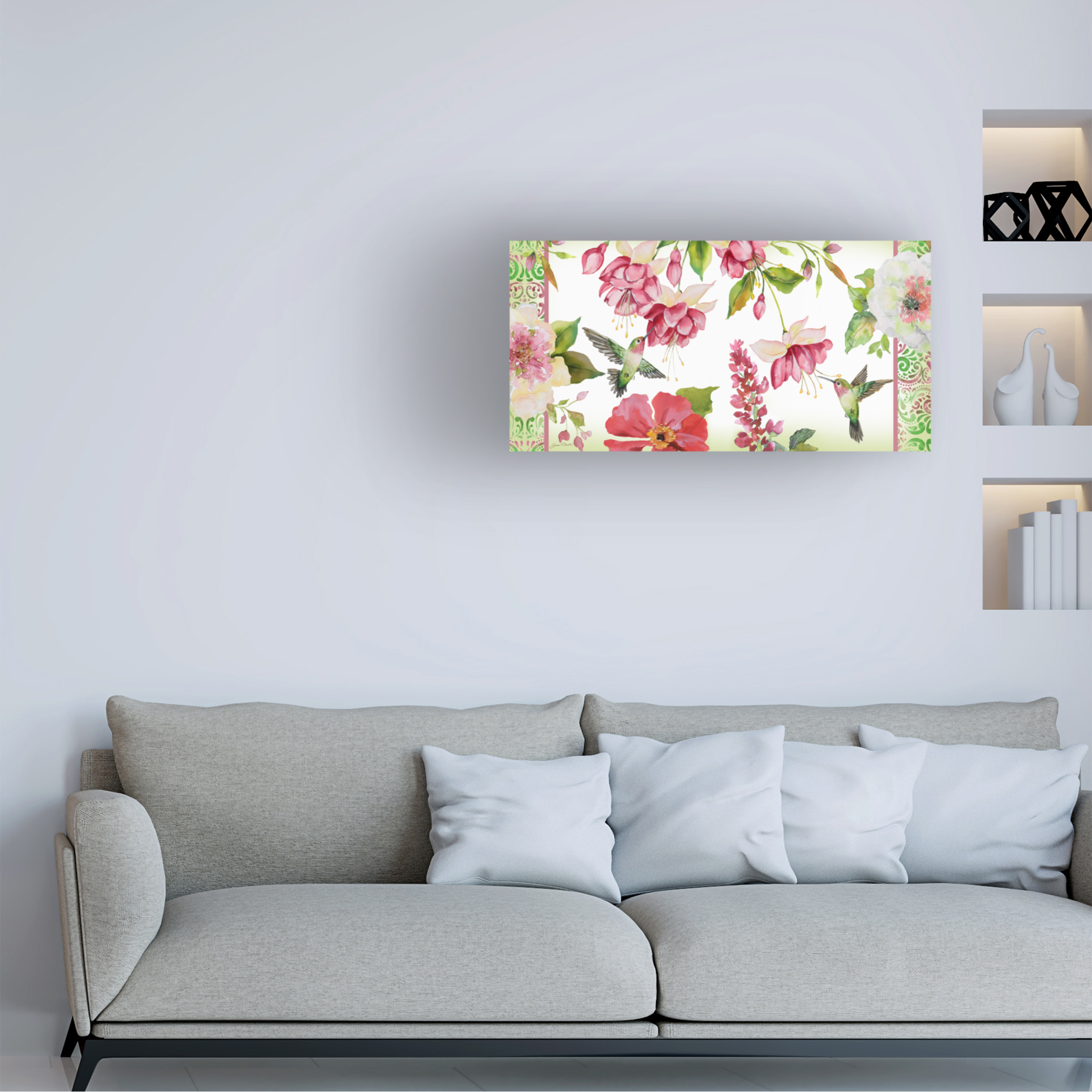 Trademark Fine Art 'Garden Party 4' Canvas Art by Jean Plout