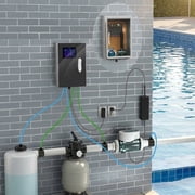 Smart Pool Monitor & 3-in-1 Controller: Auto PH/ORP/TEMP Control with Remote APP, Saltwater Pool System Auto Acid Dosing for Balance, WiFi Water Quality System for Saltwater Chlorinators (IPX4)