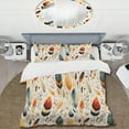 thumbnail image 2 of Designart "Earthy Nomadic Artwork I" Beige Boho Bedding Covert Set - Bohemian & Eclectic Bed Set With 2 Shams, 2 of 5