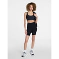 thumbnail image 2 of Athletic Works Women's and Women's Plus High Rise Bike Shorts, 7" Inseam, Size XS-4X, 2 of 7