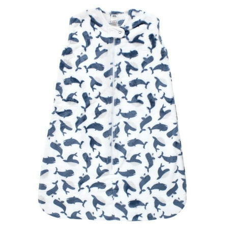 Hudson Baby Infant Boy Plush Sleeping Bag, Sack, Blanket, Sleeveless Whale, 18-24 Months