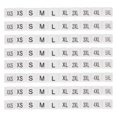 thumbnail image 1 of 100Pcs Plastic Clothes Hanger Size Markers Color-Coding Hanger Sizes Marker Kits, 1 of 1