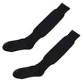 thumbnail image 1 of Hombres Deporte Rugby Hockey Baloncesto Béisbol Fútbol Calcetines Largos Par Negro Una Talla, 1 of 2