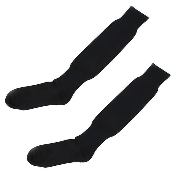 Hombres Deporte Rugby Hockey Baloncesto Béisbol Fútbol Calcetines Largos Par Negro Una Talla