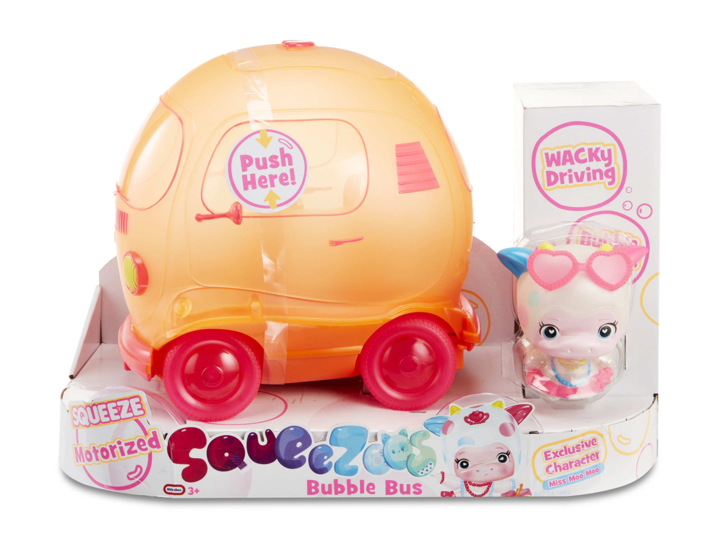 squeezoos bubble bus with exclusive character squeeze doll