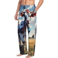 thumbnail image 6 of Honiee Colorful Cow Pasture for men - a sleek fusion of Straight Pajama Pants, versatile Lounge Pants, and cozy Sleepwear, all rolled into one-XX-Large, 6 of 6