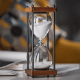 thumbnail image 4 of Large Hourglass Time 60 Minutes, Decorative Wooden Sandglass, 4 of 4