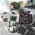 thumbnail image 3 of Uorisanigo ATV Tank Bag Motorcycle Saddle Bag Waterproof Polyester Fabric Bags with Water Pocket Heavy-Duty Spider Web Rose Skull Fuel Tank Storage Pouch for ATV/UTV/Snowmobile, 3 of 7