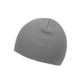 thumbnail image 2 of Short Cuffless Beanies, Grey, 2 of 2