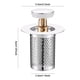 thumbnail image 2 of 1/2 Uds colador de fregadero escurridor de lavabo de baño de acero inoxidable para fregadero de cocina, 2 of 7