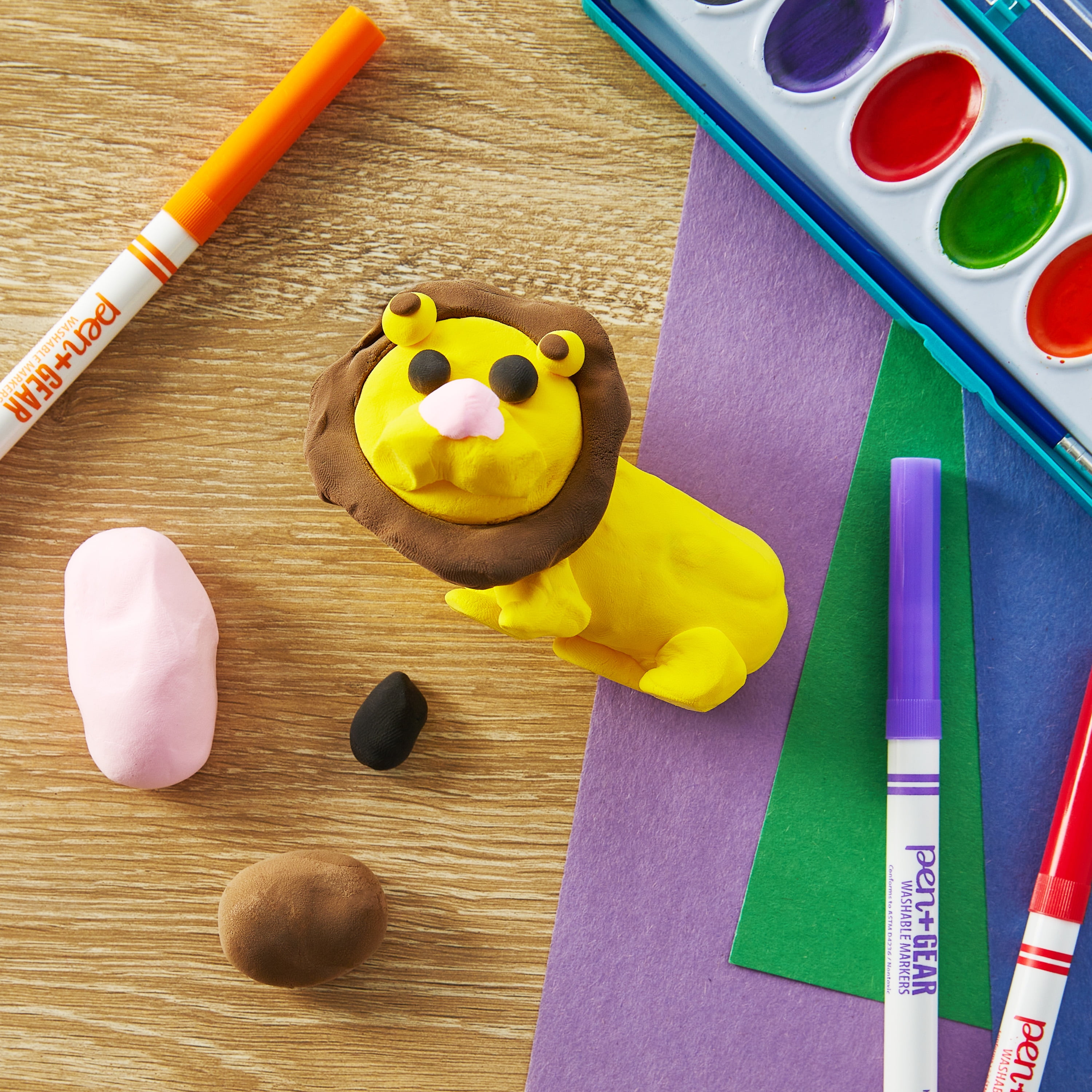 (8 pack) Pen+Gear Air Dry Clay Sculpting Kit – Yellow Lion