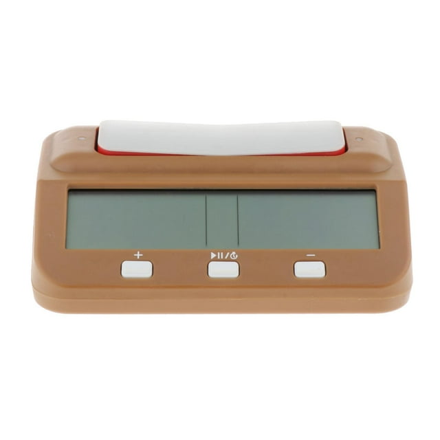 Reloj de ajedrez Reloj digital Cuenta hacia arriba y hacia abajo de marrón Zulema temporizador de reloj de ajedrez