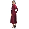 thumbnail image 3 of Vestido midi de terciopelo Roman Fashion 3826 Vino, 3 of 5