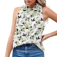 thumbnail image 1 of Gibobby Mujeres Verano Halter Tank Tops Casual Sin mangas Camisas Blusas Túnicas(Verde,M), 1 of 4