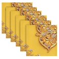 thumbnail image 5 of Iauyy Satin Napkins Set of 6- Butterfly- Yellow DIY Printing Decoration Cloth Napkin- Easy Care for Home/Party, 5 of 8