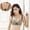 Leopard print, variant on Versatile Half-Cup Seamless Strap Drawstring Wireless Bra for Women Small Chest Push-Up Adjustable Bra