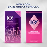 K-Y Intense Pleasure Gel Lube, Water Based Personal Lubricant For Sexual Wellness, Vaginal Moisturizer, 0.34 fl oz