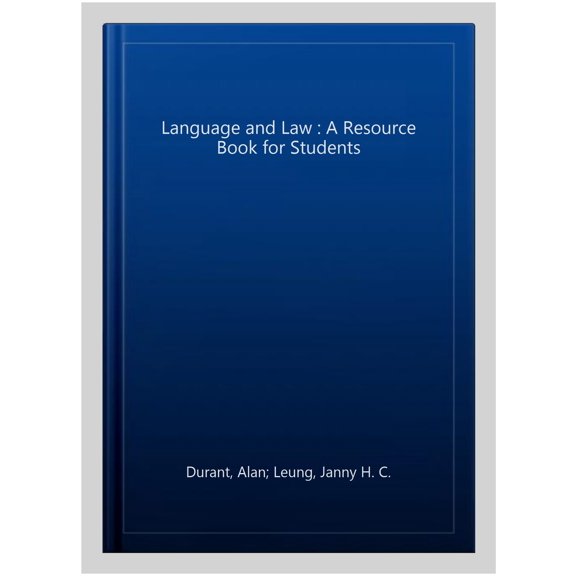 Pre-Owned Routledge English Language Introductions Language and Law: A resource book for students, (Paperback)