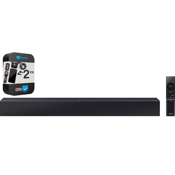 Restored Samsung HW-T400 2.0 Channel Sound bar with Built-in Woofer Bundle with 2 YR CPS Enhanced Protection Pack (Refurbished)