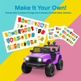 thumbnail image 4 of Coche eléctrico Ride On Truck Kidzone de 12 V con batería de 4 ruedas, color morado, 4 of 6