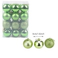 thumbnail image 2 of Kafsov 24Pcs 40mm/1.57inches Christmas Balls Baubles Ornaments, Shatterproof Shiny Matte Glittering Christmas Tree Hanging Ball Set for Xmas Tree Decorations Green, 2 of 2