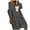 Gray, variant on Mid-Long Trench Coat for Women Hooded Open Front Solid Color Long Sleeve Ribbed Cardigan with Pocket (Small, Gray)