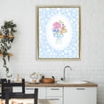 thumbnail image 3 of Stupell Industries French Country Blue Feminine Bouquet Gold Floating Frame Canvas Art, 25 x 31, by Corinne Haig, 3 of 8