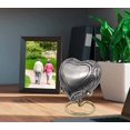 thumbnail image 2 of 5MOONSUN5's Handcrafted Engraved Heart Urn Keepsake Cremation Urn for Human pet Ashes Engraved Urn Heart Shaped Perfect for Adults & Infants Honor Your Loved One. Comes with Brass Stand & Premium Box, 2 of 9