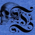 thumbnail image 2 of CafePress - Gothic Skull Initial T - Cute Infant Baby Football Bodysuit, 2 of 3