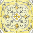 thumbnail image 2 of Coulter, Cynthia 26x26 White Modern Wood Framed Museum Art Print Titled - Jewel Medallion yellow gray II, 2 of 4