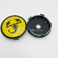 thumbnail image 3 of 4 Pieces 60mm Scorpion Abarth Alloy Auto Car Wheel Rim Center Cap Cover Hub Dust-proof Covers, 3 of 4